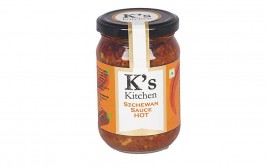 K's Kitchen Szchewan Sauce Hot   Glass Jar  250 grams